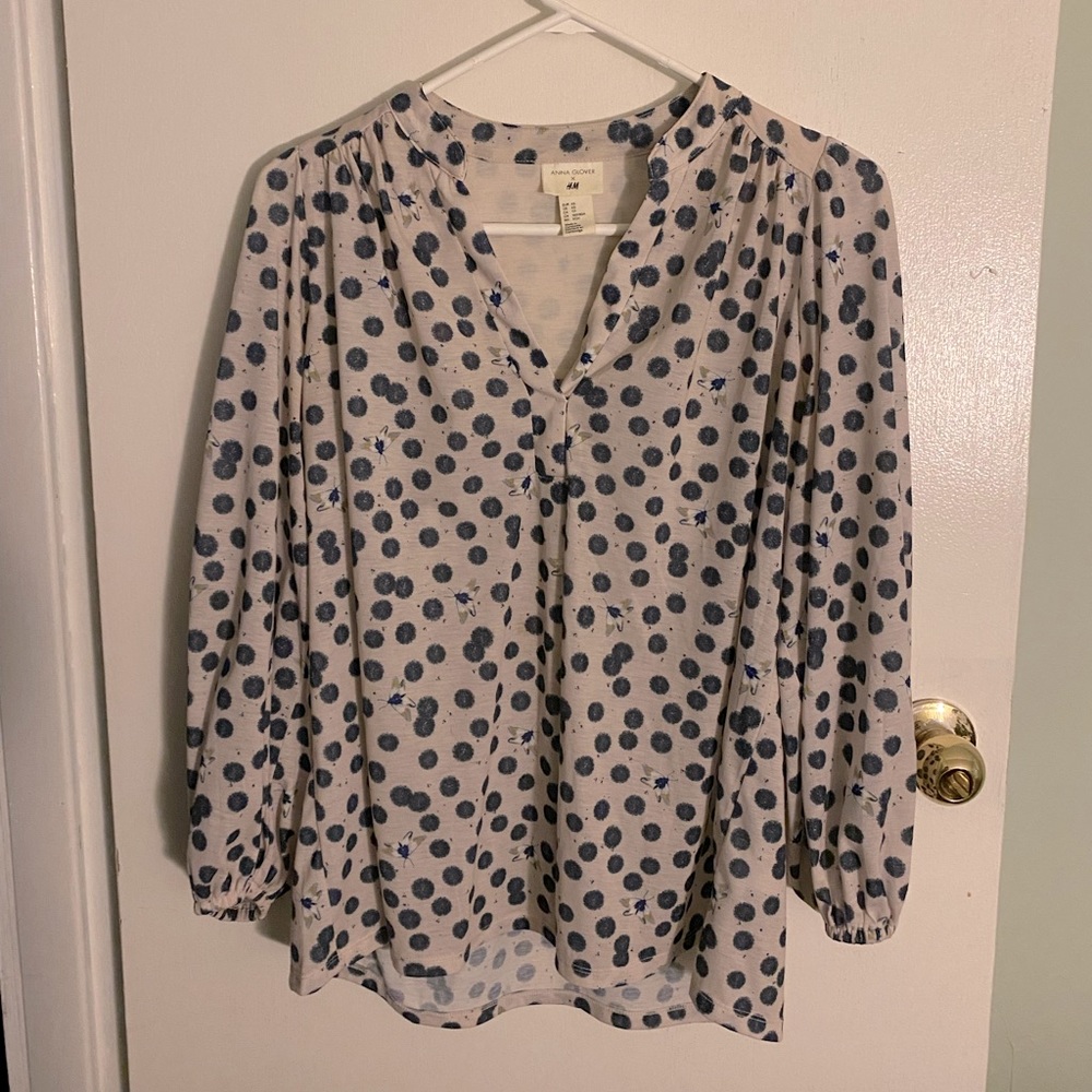Patterned long sleeved tunic